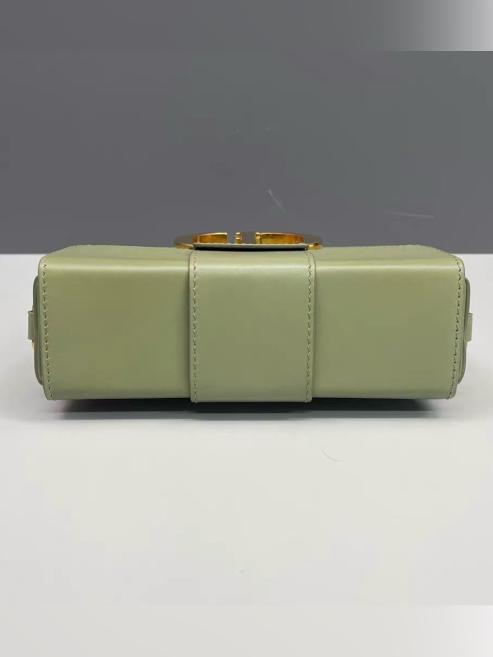 Dior Olive Green Leather CD Buckle Crossbody Bag - Picture 6 of 9
